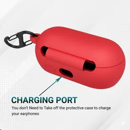 KANSOL Silicone Velcro Earbuds Case For OnePlus Buds Z image 4