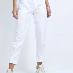 tokyo talkies Women Regular Mid Rise White Jeans-picture-19