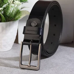 provogue Men Formal Black Genuine Leather Belt-picture-18