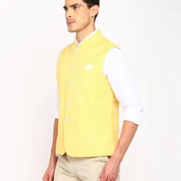 next look Raymond Self Design Men Waistcoat image 2