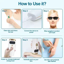 ClothyDeal IPL Ultra Permanent FullBody Laser HairRemoval Machine 999,999 Flashes_75F4V1XW2 Corded Epilator image 5