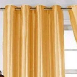 radhey radhey decor 213 cm (7 ft) Door Polyester Semi Transparent Curtain (Pack Of 2) image 2