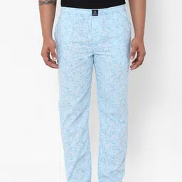urban scottish Comfortable Pajama 100% Cotton with Side Pocket BLUE printed, Men Pyjama-picture-34