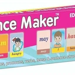 bkdt marketing Early Education Sentence Maker Flash Cards Game with 90 Durable Multicolor Cards image 2