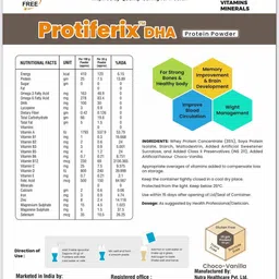 mediox Protiferix DHA Protein Powder With DHA Vitamins Minerals For Muscle Recovery Whey Protein image 2