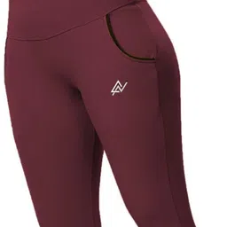 nexsus apparels Solid Women Maroon Tights image 5