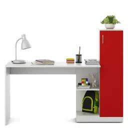 a globia creations Cherry Kids Study Table in Red Colour image 4