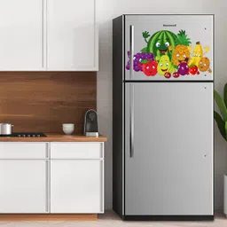 k2a decor 62 cm Colorful Cartoon Fruit Wall Sticker for Kids Room – 62 x 36 cm Self Adhesive Sticker image 3