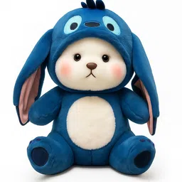cuddleaura Cute Blue Bunny Bear Plush Soft Toy - 35 cm - 10 cm image 3