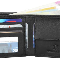 napa hide Men Black Genuine Leather Wallet - Regular Size image 3