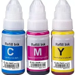 kalar Dye Refill Ink Canon 790 (C,M,Y) Compatible for Pixma G1000 G2000 G3000 Tri-Color Ink Bottle-picture-48