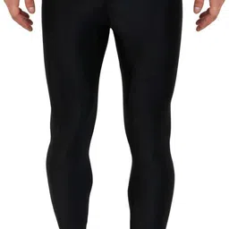 never lose Solid Men Black Tights image 1