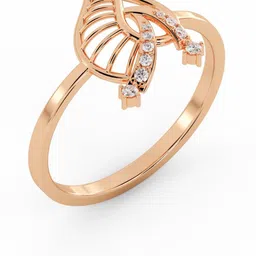 avsar AVR1074PB 14kt Cubic Zirconia Rose Gold ring-image-31