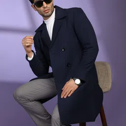 mast & harbour Polyester Solid Coat For Men image 1