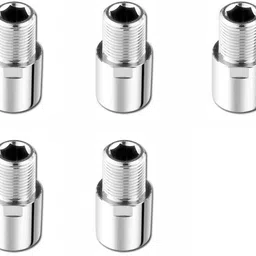 spazio Full Brass CP Extension Nipple 1.5 Inch, Chrome Plated, Pack of 5 Faucet Nozzle-picture-28
