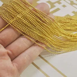 sk art gallery Golden Ball Chain 20meter for Embroidery Ari Work,jewelry making chain-picture-11