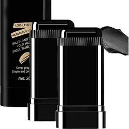 2-in-1 Hair Color Stick & Comb, Long-Lasting Waterproof Color,Sweat-Proof , black-image-4