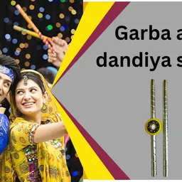 sakimo Stainless Steel Bearing Dandiya Sticks For Navratri Celebration (2 Pairs) Dandia Sticks image 5