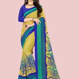 Moda Rapido Printed Saree With Blouse Piece-picture-32