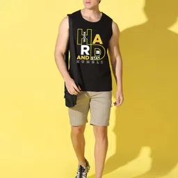 WOOSTRO Men Pack Of 2 Typography Printed Scoop Neck Cotton Slim Fit T-shirts image 2