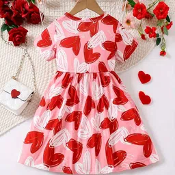 BAESD Girl's Conversational Print Fit & Flare Dress image 3