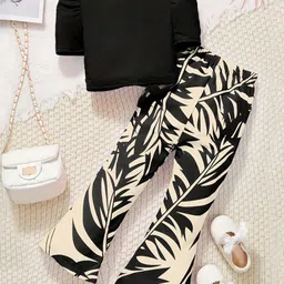 INCLUD Girls Printed Short Sleeves Top With Trousers image 5