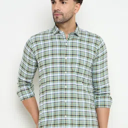 Duke Men Slim Fit Tartan Checks Opaque Checked Casual Shirt-picture-13