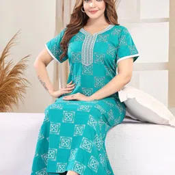 TRUNDZ Printed Maxi Nightdress-picture-28