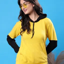 TQH Women Hooded Pockets T-shirt-picture-2