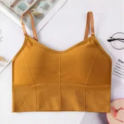 KAMINI Women Pack of 2 Solid Full Coverage Lightly Padded Non-Wired Slip-On Top Bra image 3