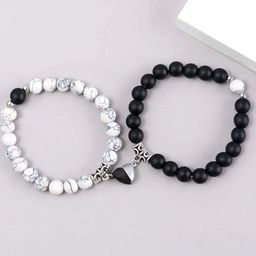 J.S ENTERPRISES Stainless Steel Set Of 2 Elasticated Bracelet-picture-29