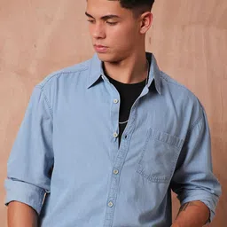 The Roadster Lifestyle Co Relaxed Fit Denim Casual Shirts-picture-33