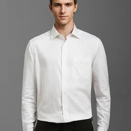 Louis Philippe Men Classic Spread Collar Floral Printed Cotton Formal Shirt-picture-37