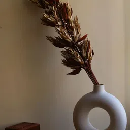 WEAVING HOMES Rust Petal Preserves Artificial Flower Bunch image 1