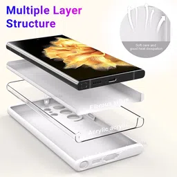 LIRAMARK Solid Samsung Galaxy S23 Ultra Back Case image 2