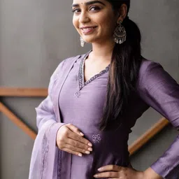 ATOXIC Women Ethnic Motifs Embroidered Regular Thread Work Kurta with Trousers & With Dupatta image 3