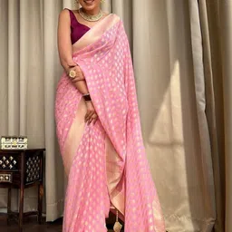 TheWonderWorld Woven Design Zari Art Silk Banarasi Saree image 4