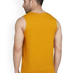 SLOWLORIS Pack of 2 Printed Innerwear Vest VSL26 CMB(CHS MUSTARD)(NVR MAROON) image 5