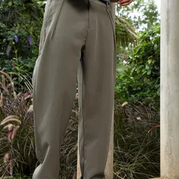 Campus Sutra Men Comfort Cotton Straight Fit Trousers-picture-37