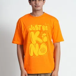 Bloopers Store Men Printed Drop-Shoulder Sleeves Applique T-shirt-picture-18