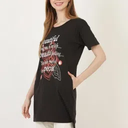 STYLE GRID Women Typography 2 Printed T-shirt image 4