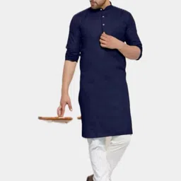 ANUJ FASHION Men Solid A-Line Kurtas-picture-15
