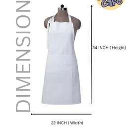 THEYAYACAFE Beige & Yellow Printed Printed Waterproof Mother's Day Apron image 3