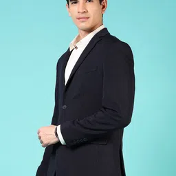 V-Mart Cotton Notched Lapel Single Breasted Formal Blazer image 2