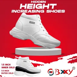 Bxxy Men Round Toe Lace-Ups Hidden Height increasing Elevator Boots image 5