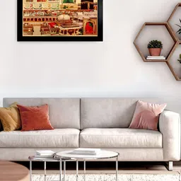 Hawai Black & Multicoloured 1 Pieces Wood Wall Photo Frames image 3