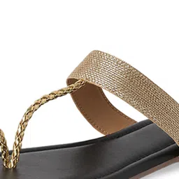 KNEETOES Women Colourblocked Open Toe Flats image 2