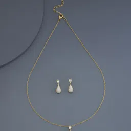 Kushal's Fashion Jewellery Gold-Plated Cubic Zirconia Studded Jewellery Set-picture-39