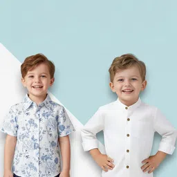 KIDGARB Boys Floral Printed Casual Shirt-picture-38