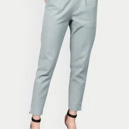 Neelokurti Women Mid-Rise Regular Fit Pleated Trousers-picture-34